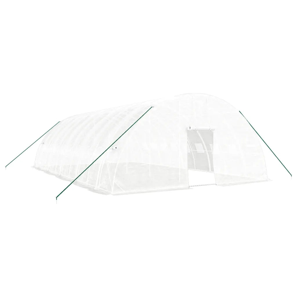 Serra con Telaio in Acciaio Bianco 60 m² 10x6x2,85 m 3188119