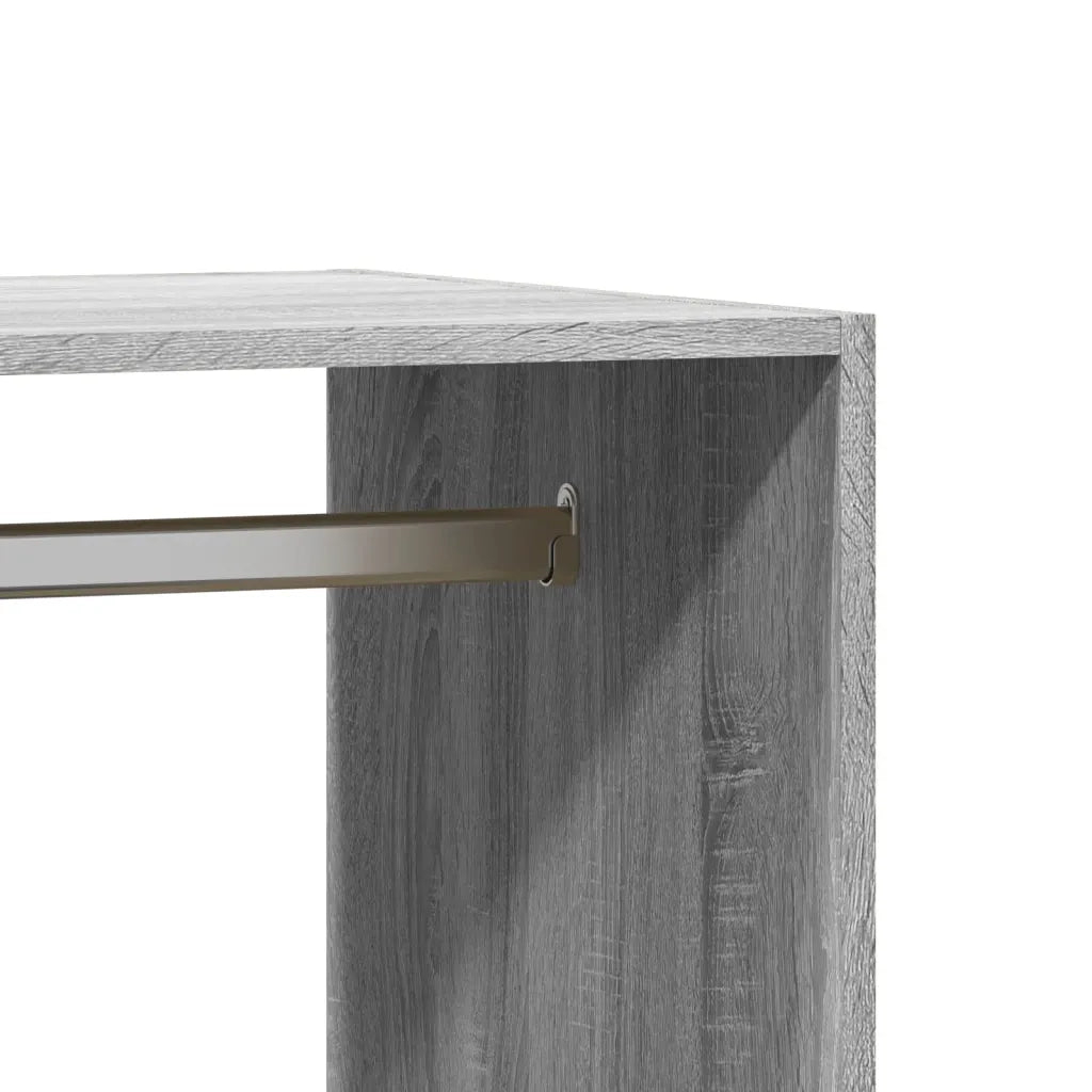 vidaXL Armadio Grigio Sonoma 77x48x102 cm in Legno Multistrato