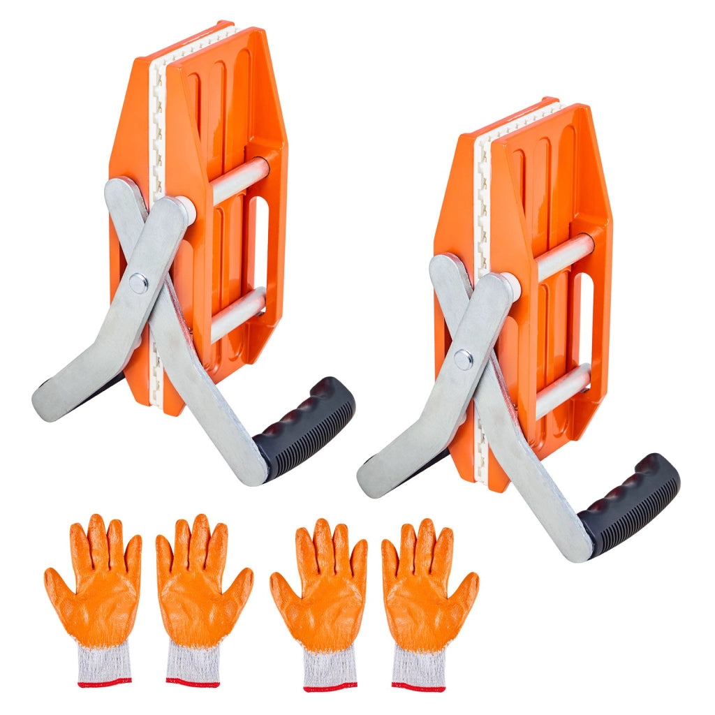 Set 2 Morsetti di Trasporto per Lastre e Granito 0-60 mm, Capacita 299,4 kg, GCC-1, Pinze Sollevamento Robuste per Vetro e Pietra