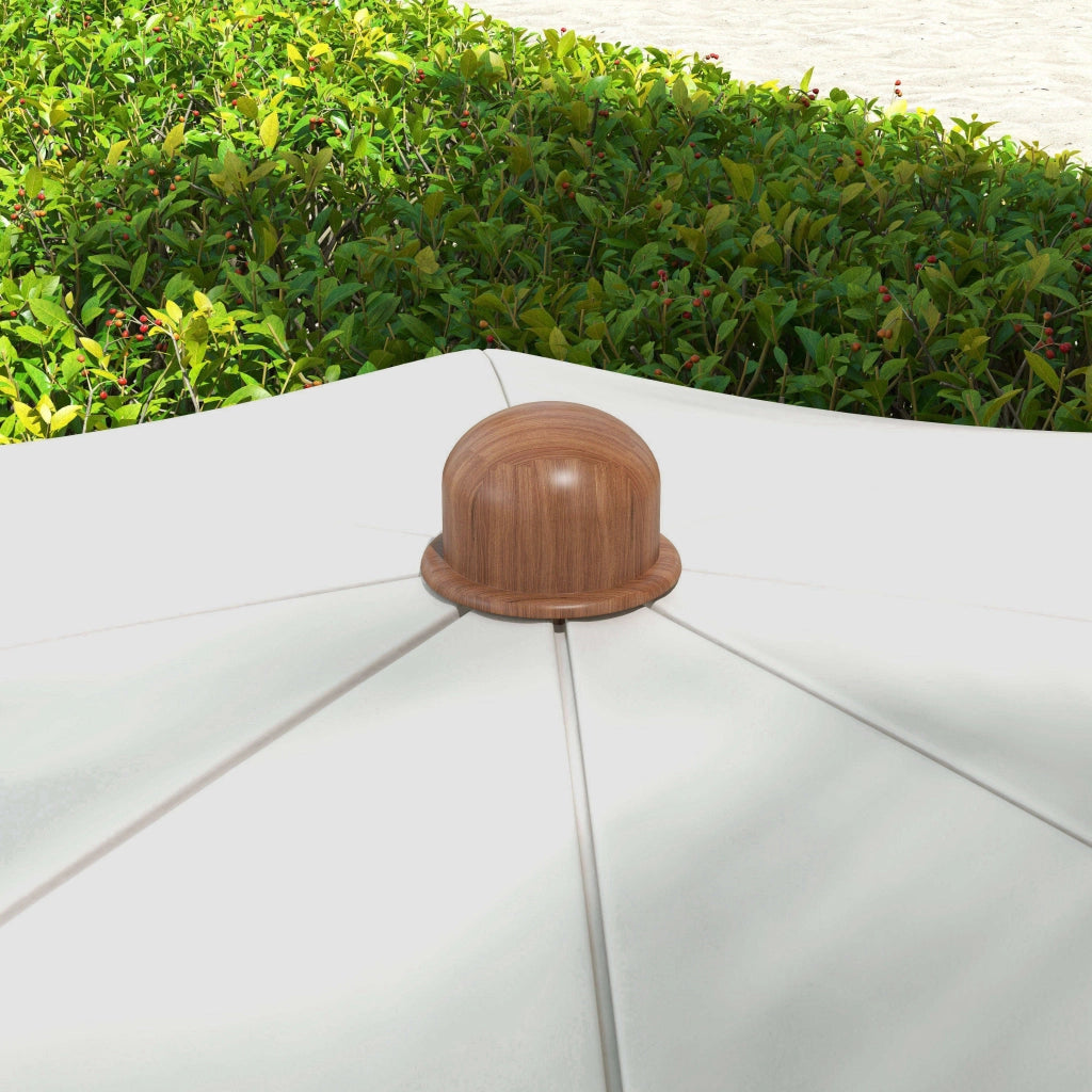 Ombrellone da spiaggia con frange ¨C zephmum ¨C grigio ?190x210 cm
