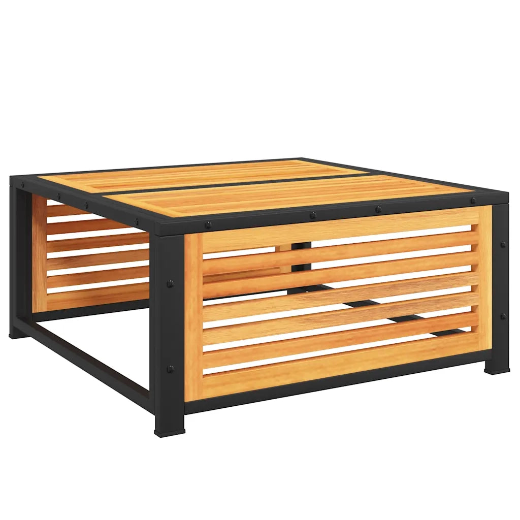 Tavolino da Giardino-Tavolo da Esterno 68x68x30 cm in Legno Massello di Acacia