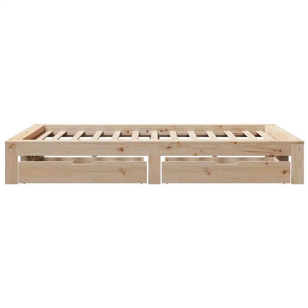 Giroletto senza Materasso 120x200 cm in Legno Massello di Pino 3309002