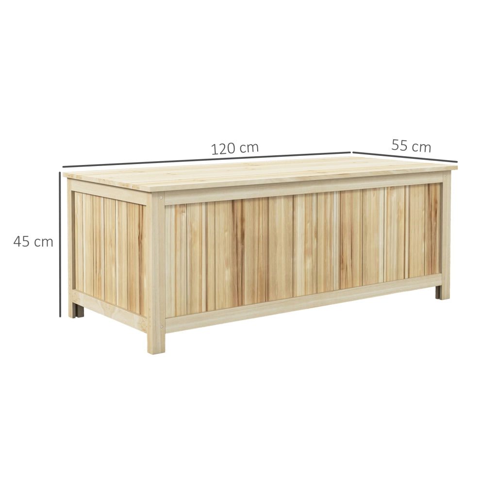 Baule da Giardino in Legno ¨C zephmum ¨C Naturale 172 L