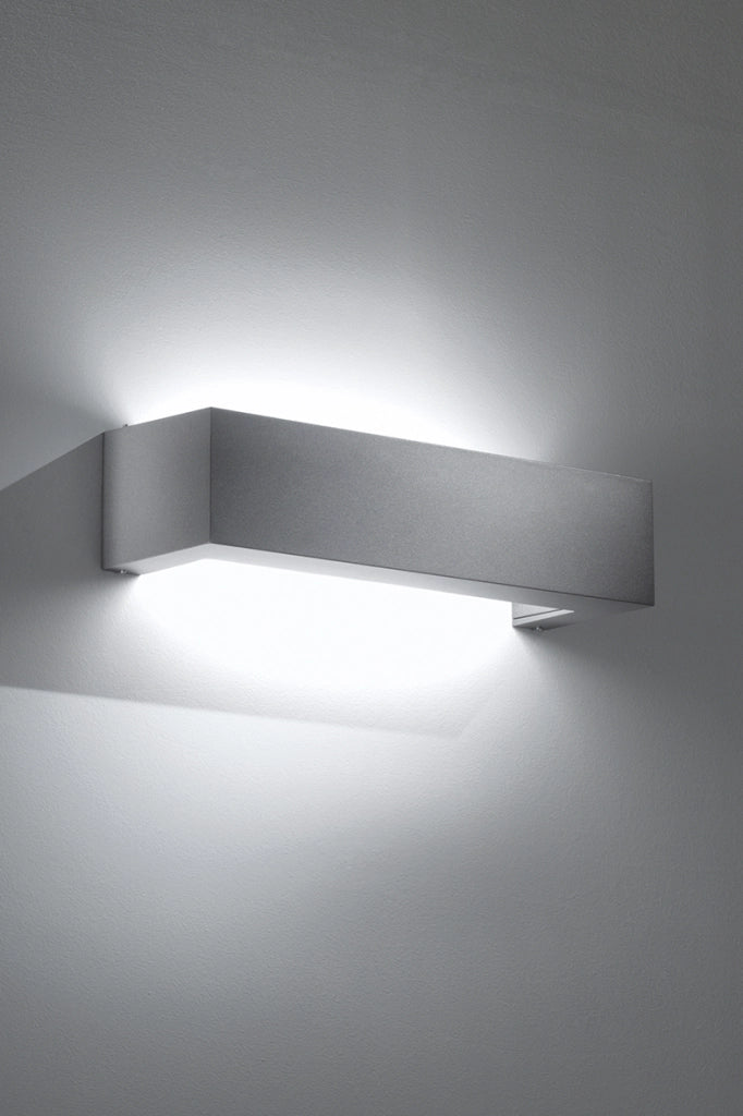 FLINT Applique LED 9W 4000K IP65 - Struttura Antracite in Alluminio Presso-fuso - Illuminazione per Esterni Linea FLINT - Rossini Group