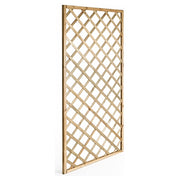 Traliccio In Legno Di Pino Impregnato Per Giardino Balcone E Terrazza Supporto Per Piante Rampicanti Grigliato Decorativo Frangivista Privacy Outdoor 90 x 180 Cm Legno Naturale