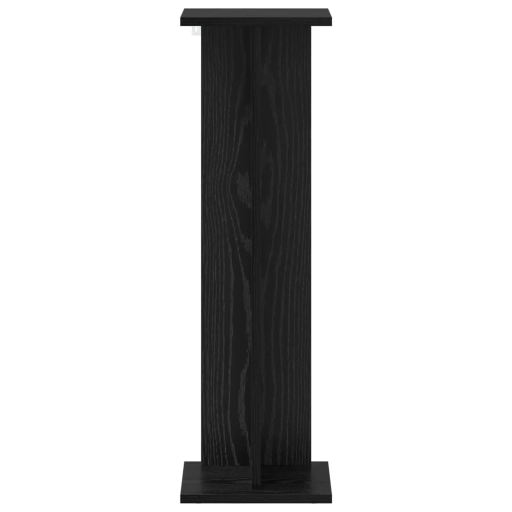 Supporto per piante Rovere Nero 25 x 25,5 x 80,5 cm 899644