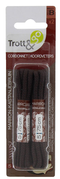 lacci corda marroni cm 75 2 paia cod:ferx.92164