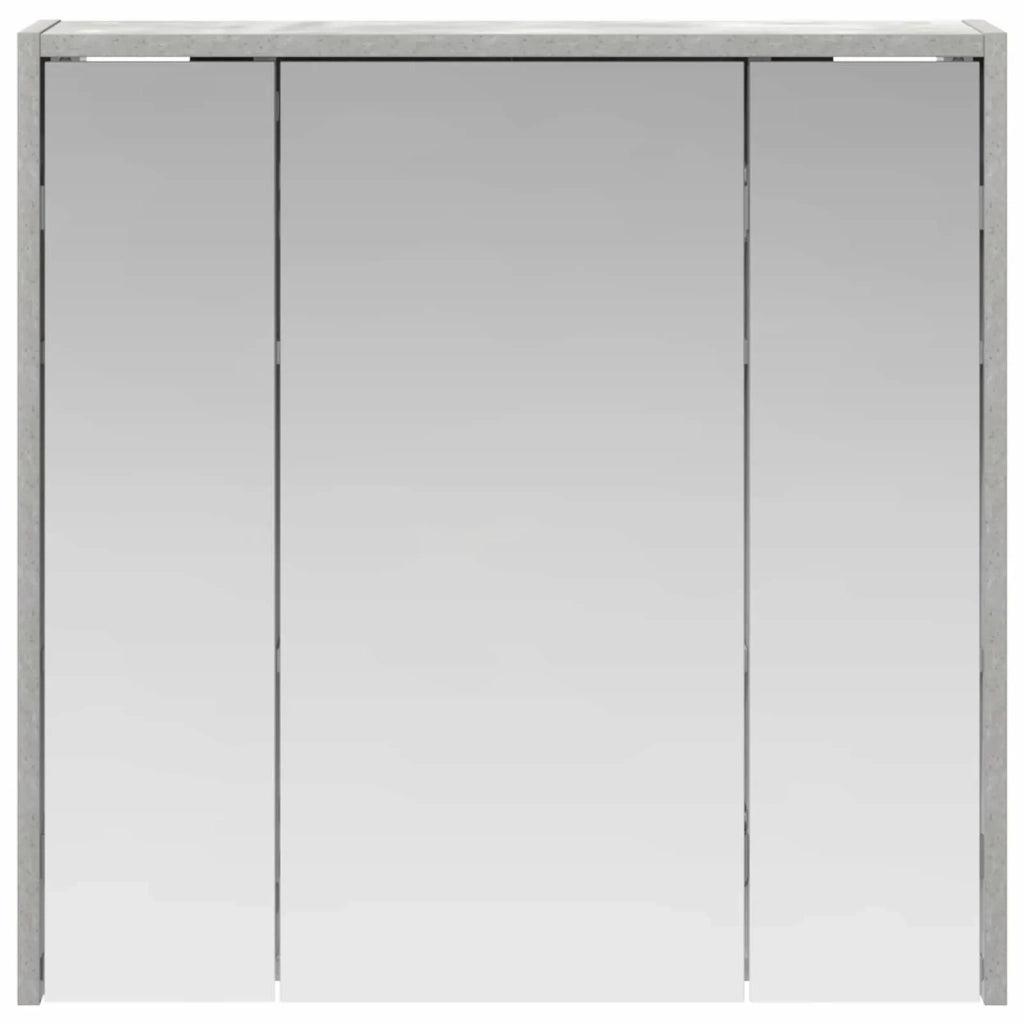Mobiletto per specchio da bagno Grigio cemento