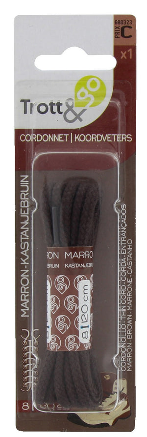 lacci corda marroni cm 120 1 paio cod:ferx.92167