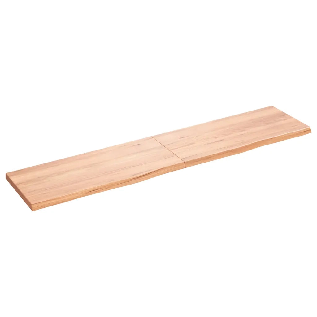 Ripiano Muro Marrone 180x40x(2-4) cm Massello Rovere Trattatocod mxl 71685