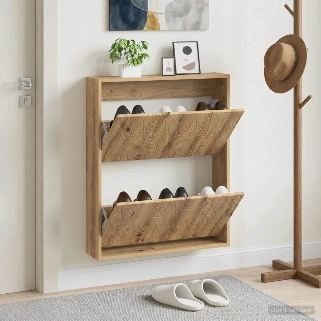 Mobiletto per Scarpe da Muro DELFT 71 x 17 x 86 cm 897084