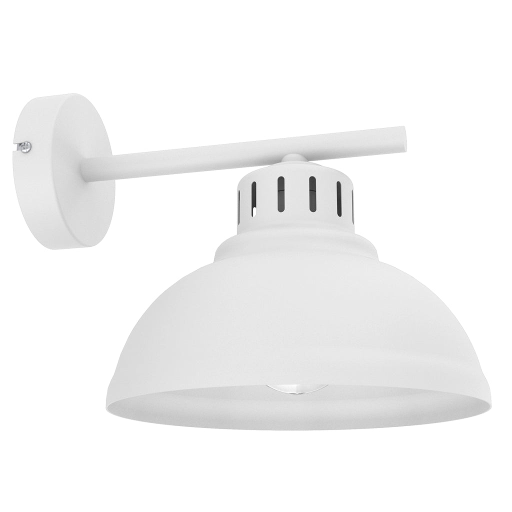 Applique a parete industriale bianca Sven E27 15W Luminex