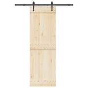 Kit di Binari per Porte Scorrevoli 152,5 cm Acciaio Nero