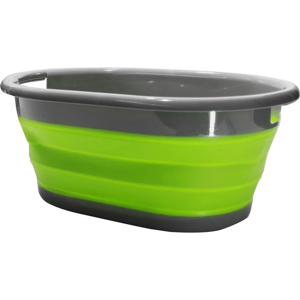 Trade Shop - Cesta Contenitore Per Bucato Richiudibile Salvaspazio 17 Litri In Plastica Silicone -
