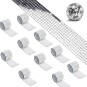 10 pacchi di 16.000 pezzi di tegole da incollare a secco mini specchi mosaico specchi in vetro 5 x 5 mm per decorare discoballi hobby fai da te cucina bagno KTV - decorativo specchio mosaico
