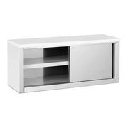Pensile in acciaio inox con ante scorrevoli pensile da cucina pensile sospeso in acciaio inox 1200 x 400 x 500 mm portata 65 kg 14_0005006