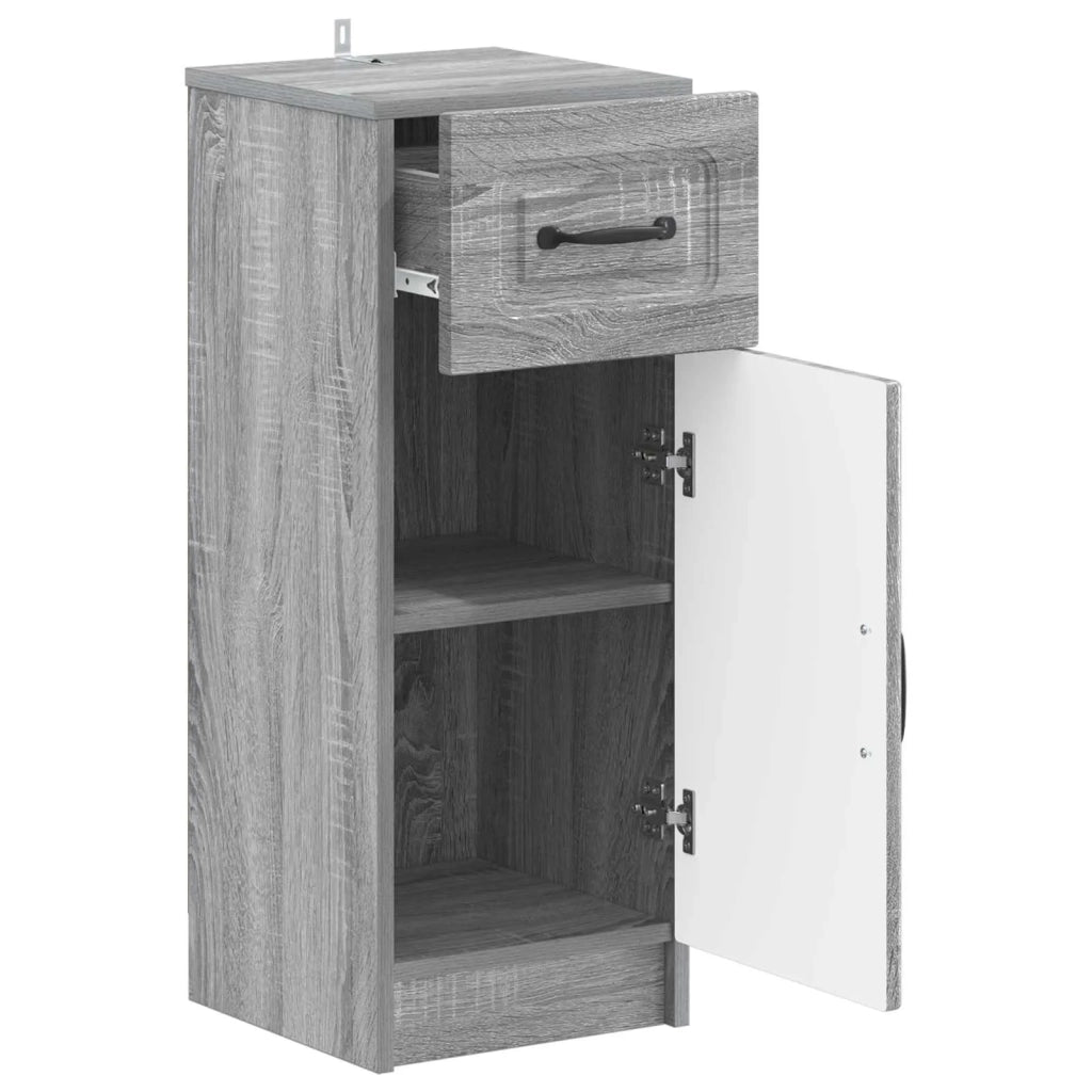Mobiletto da Bagno UTRECHT Sonoma grigio 30 x 31 x 77 cm 897711