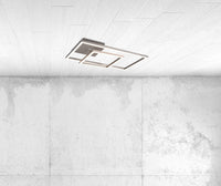 Plafoniera da Interno a LED in Metallo Nickel Opaco