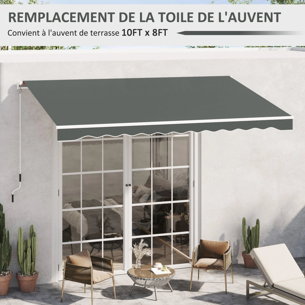 Telo di Ricambio per Tenda da Sole ¨C Xylo ¨C Poliestere 280g/m2 Anti-UV Grigio