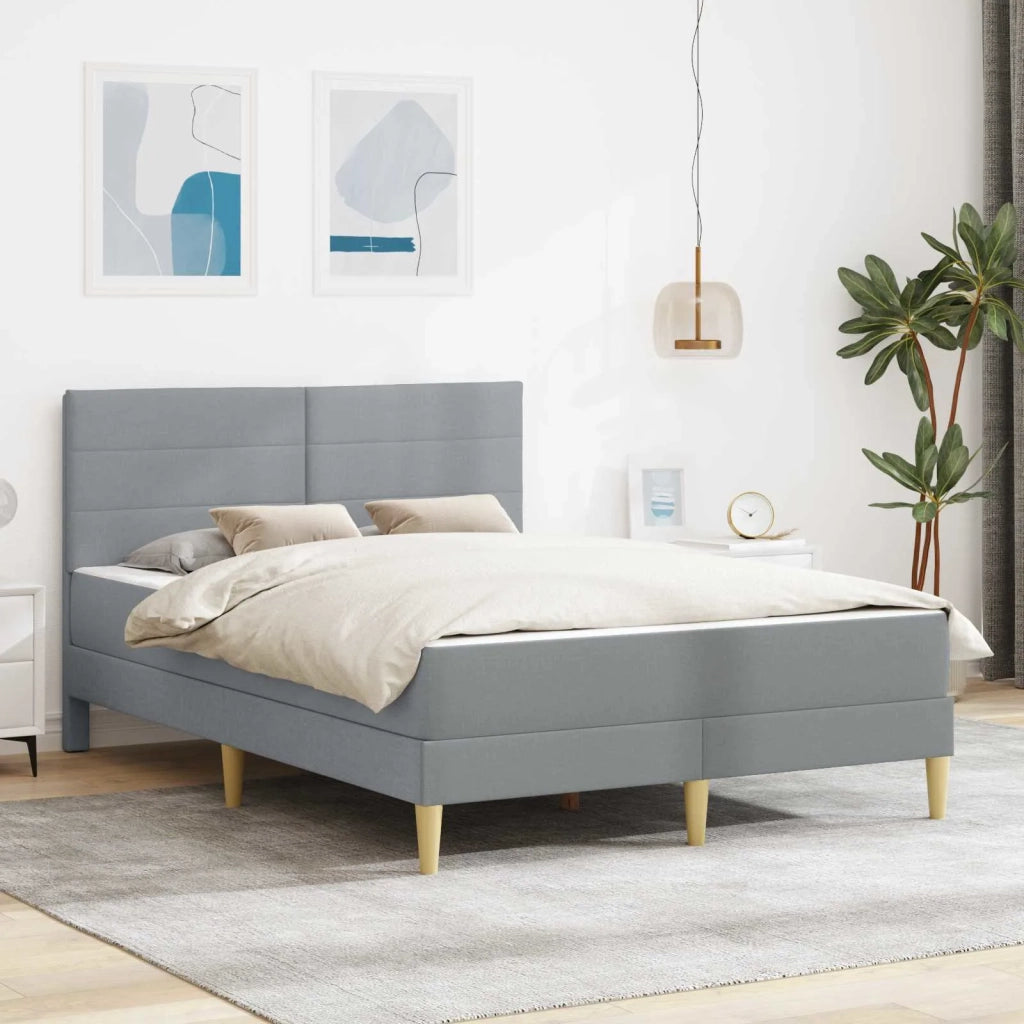 Struttura del letto Grigio chiaro 120 x 200 cm Poliestere