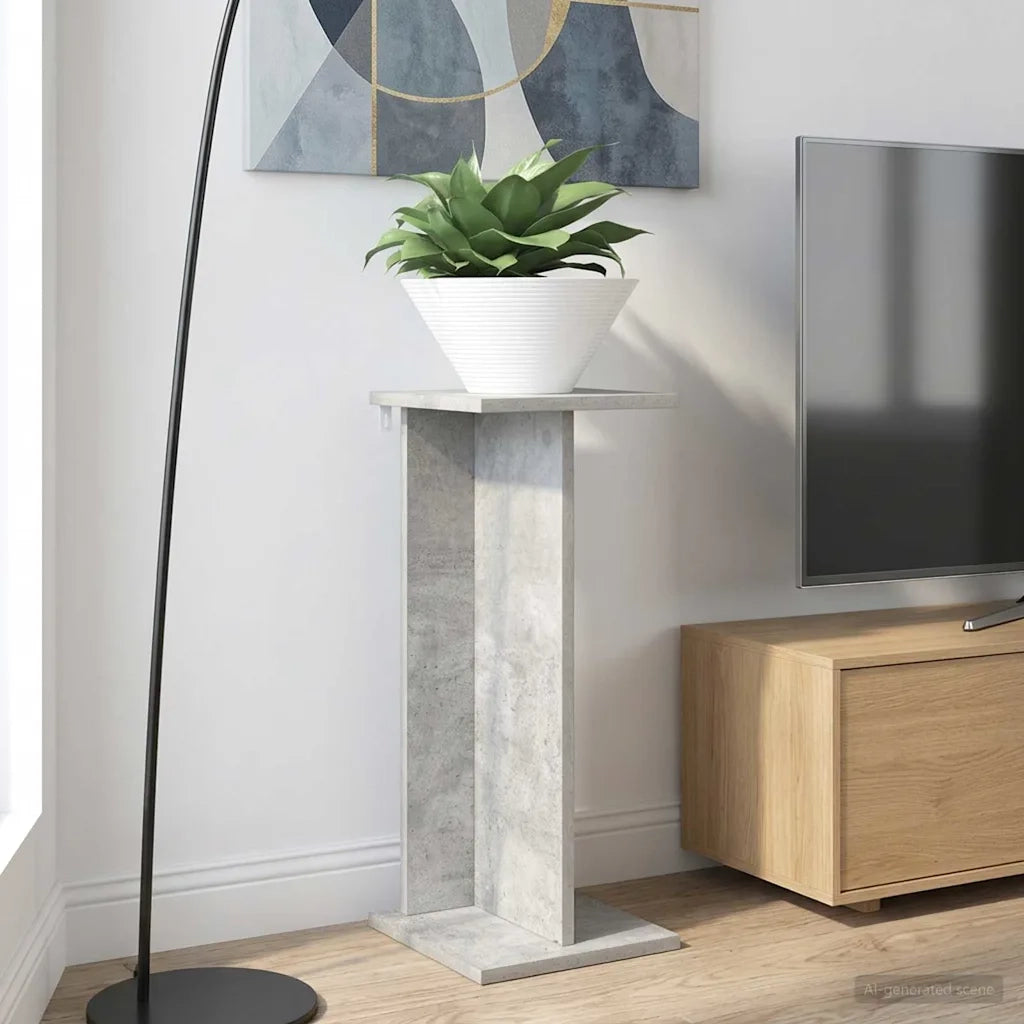 Supporto per piante 2 pcs Grigio Cemento 25 x 25,5 x 60,5 cm