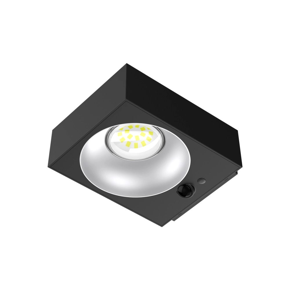 Alca power lampada proiettore solare da parete con pir e crepuscolare 1000lm