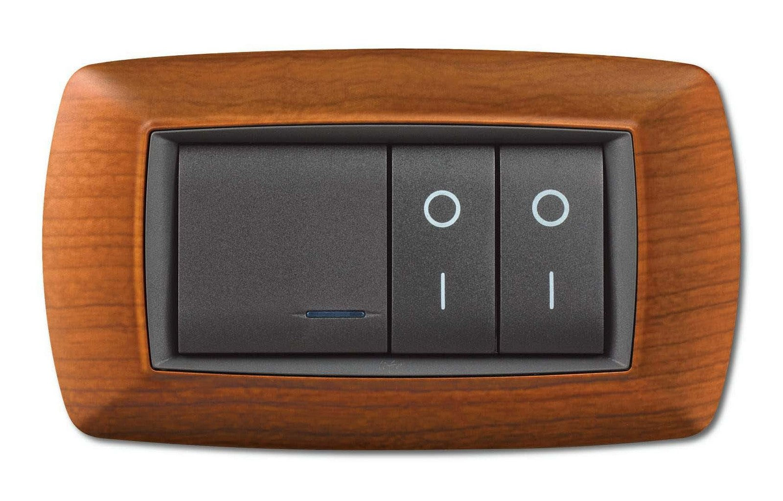 placca life mod. living plastica legno chiaro 4 posti cod:ferx.92193