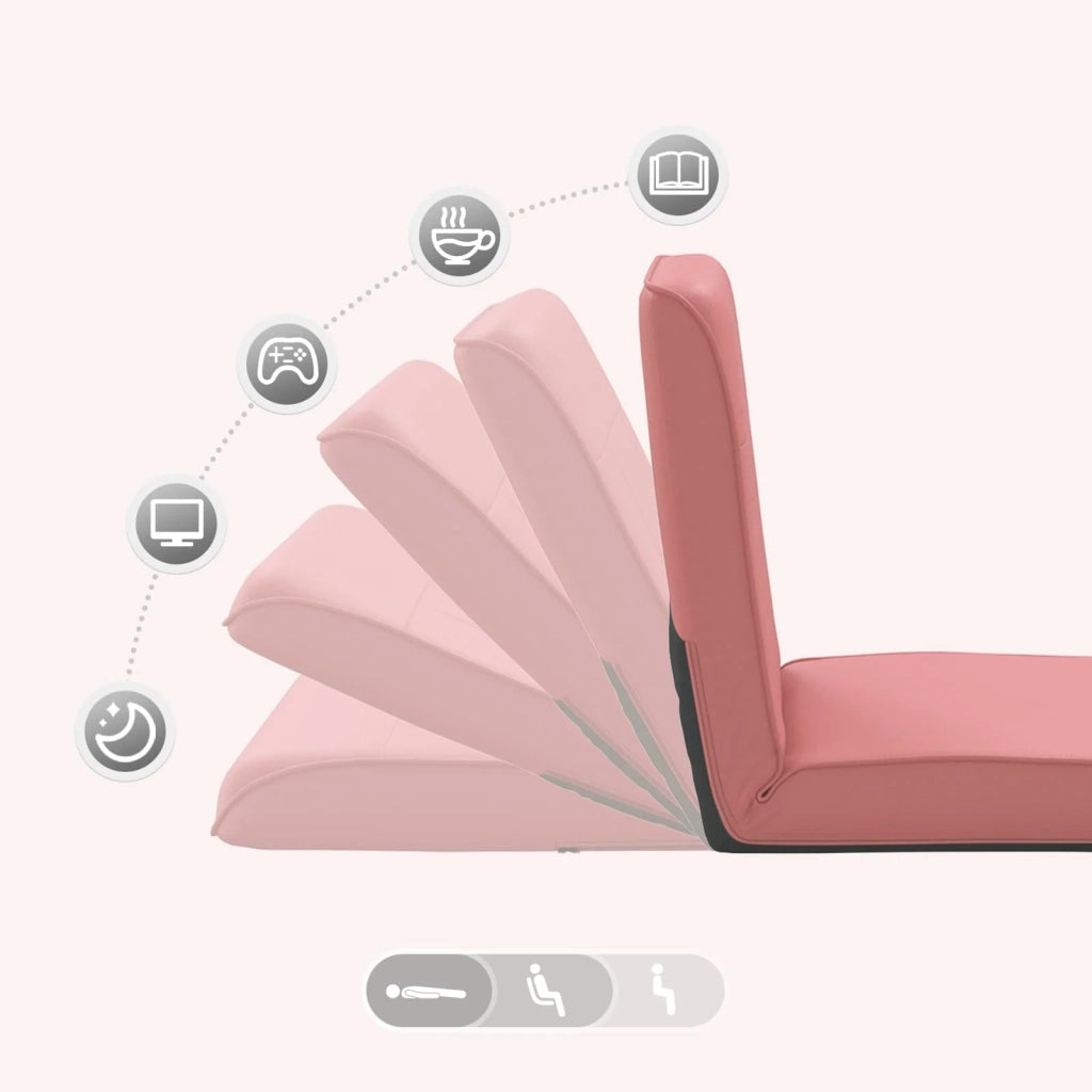 Sedia a pavimento regolabile Rosa Similpelle