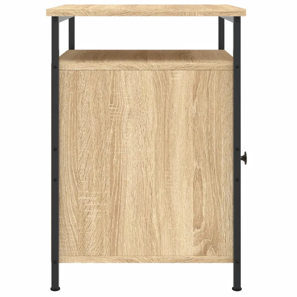 Comodini 2 pz-Set di 2 Tavolino da notte Rovere Sonoma 40x42x60 cm in Legno Multistrato 132268