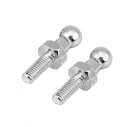 Set di viti a sfera da 2 - Acciaio inossidabile - M6 - Viti a sfera - Viti a sfera con testa a sfera - 10mm - Adatto per gasdistributori - Pennelli a sfera