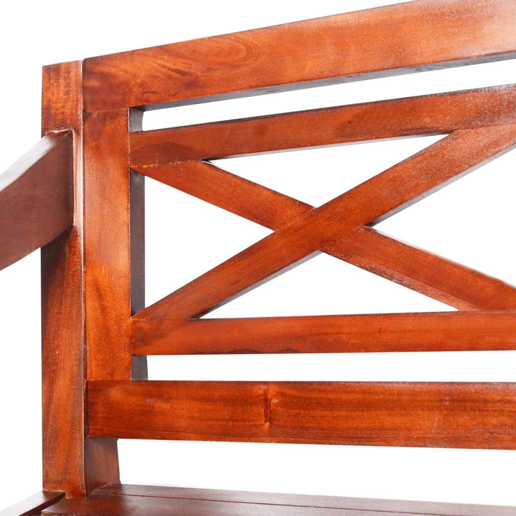 Panca/panca Batavia 123 x 50 x 81 cm legno massello di mogano marrone scuro 02_0010923