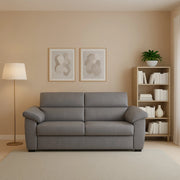 Gorreto, Divano Fisso 2 Posti Sfoderabile Made in Italy, 205x95x100h cm Grigio