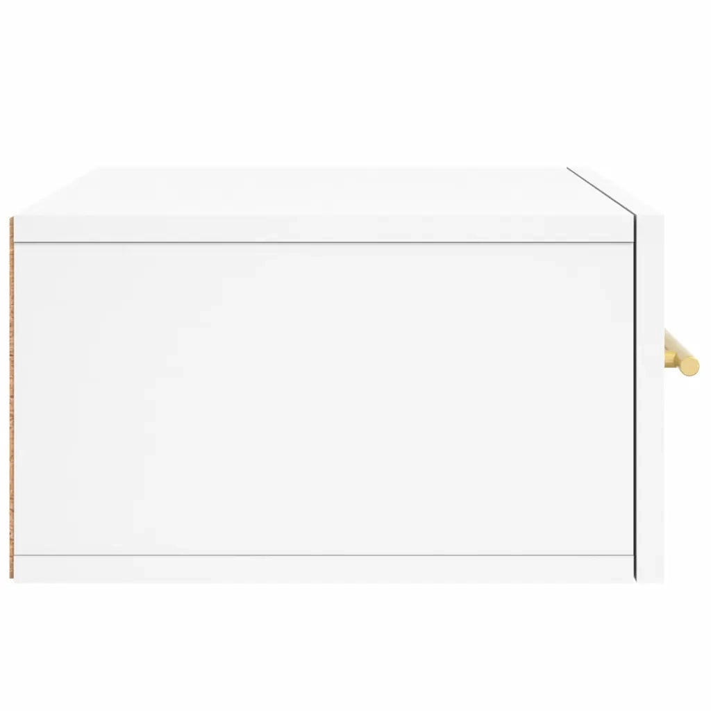 Comodino | Armadio da Notte | Mobiletto da notte a Muro Bianco 35x35x20 cm