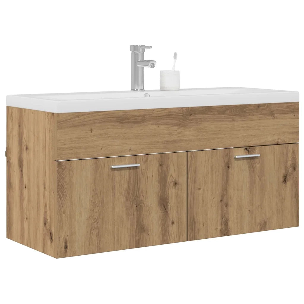 Mobile da Bagno con porta Rovere artigianale 100 x 38,5 x 46 cm 3415905