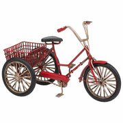 Triciclo in metallo rosso 22x11x14h
