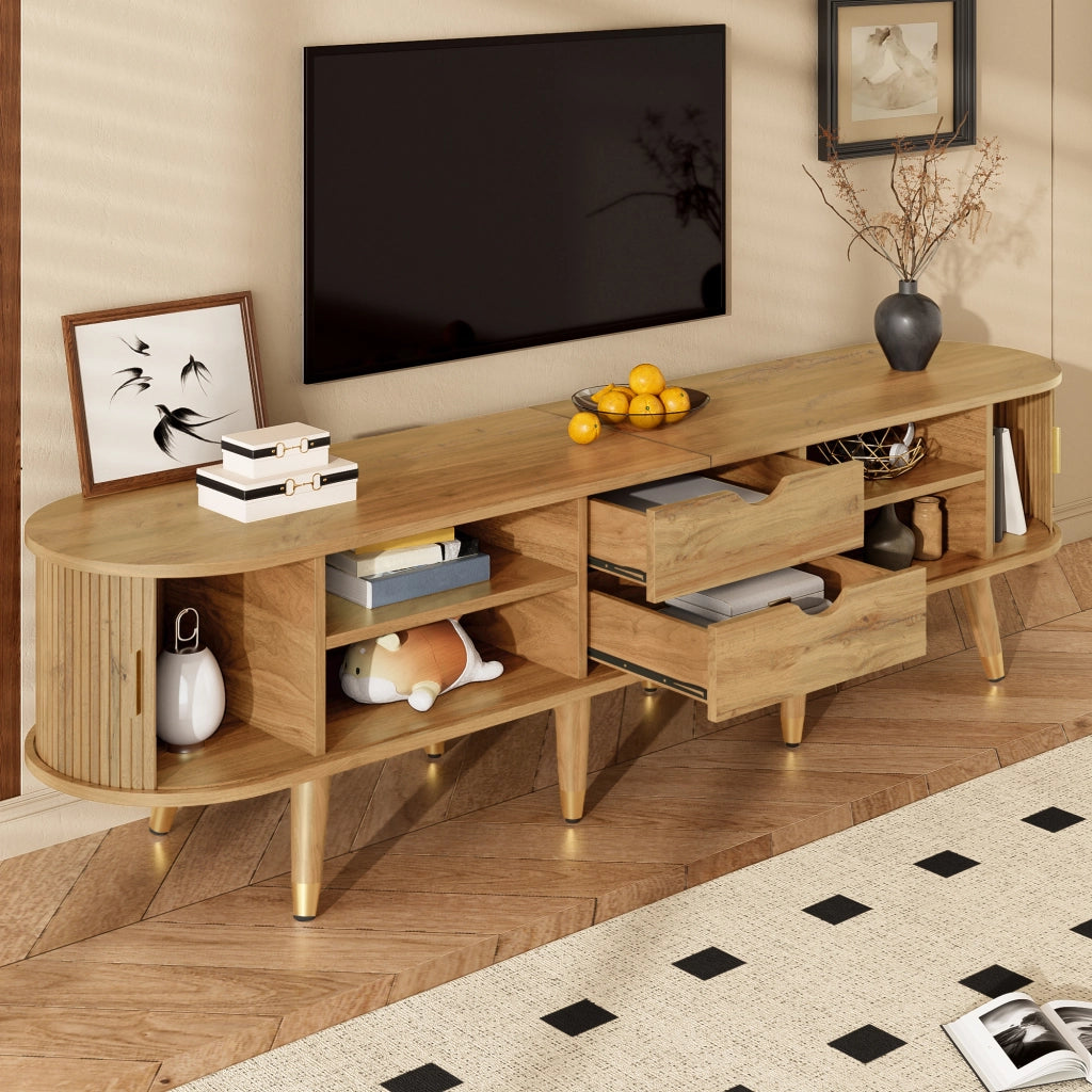 Mobile TV con ante scorrevoli, mobile TV, supporto TV, mobile TV basso, supporto per TV. Design unico.