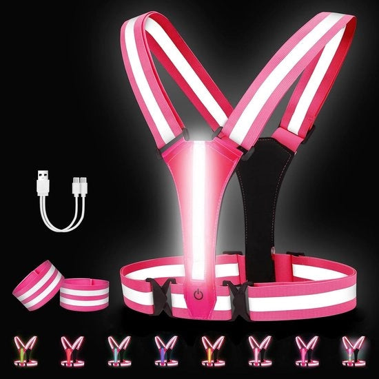 Vestibilità LED - Riflettente - Alta visibilità - Rosa - Sicurezza - Ideale per la corsa e la bicicletta 

Modello: 
Specifica tecnica: 
Codice prodotto: