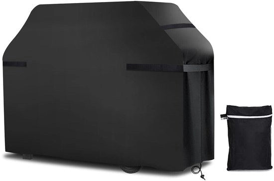 Grillhoezze robuste per esterno con strisce riflettenti, impermeabili, resistenti alle scalfitture, impermeabili al polvere, per Outback, Weber, Char Broil, Brinkmann (nero, 170 x 61 x