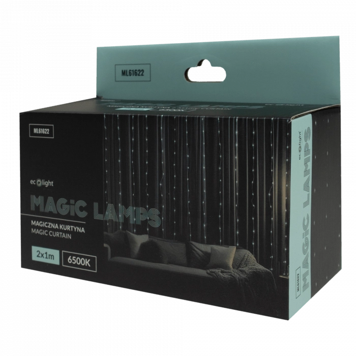 Tenda luminosa LED 200, 2x1 m USB 5V 6500K