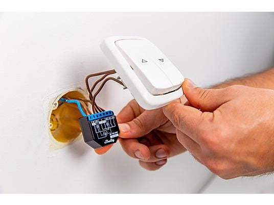Shelly 2PM PLUS x4 - Relè wifi e Bluetooth a 2 canali. Automatizzazione di Tende. Tapparelle. Controllo consumi. Confezione da 4