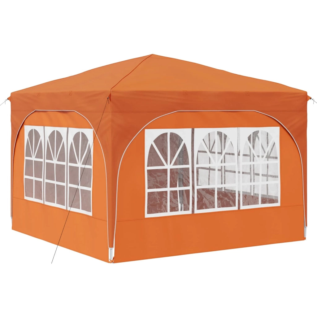 Tenda per feste a pop-up 290 x 290 x 245 cm Arancione 42019877