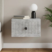 Mobiletto da notte a muro Grigio Cemento 33 x 34,5 x 20 cm 897921