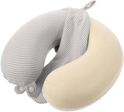Cuscino in Piumino - Lavabile - Copri Cuscino - Nek Cuscino - Copertura di Riserva - Poliestere/Lana - Grigio/Blu - 22 cm Cerniera a Ritaglio - Copri Cuscino
