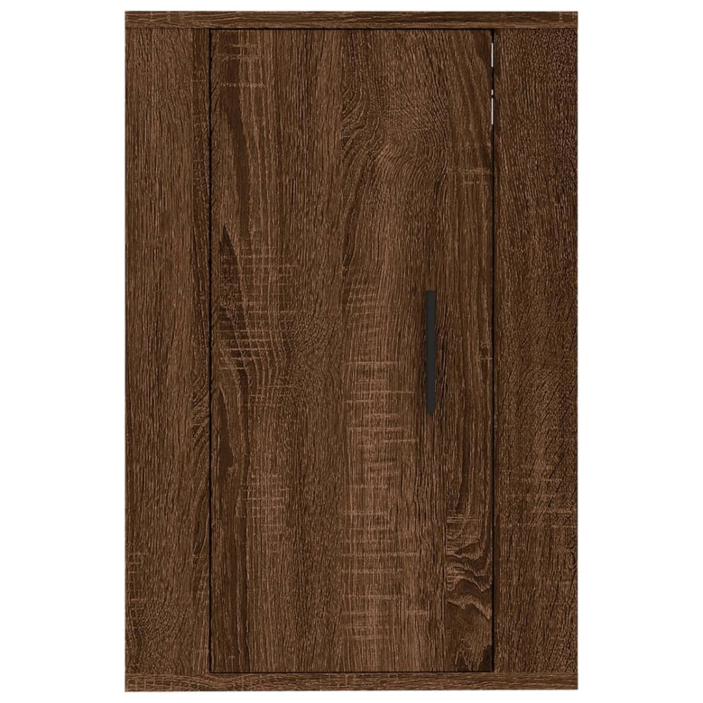 Mobile TV multimediale da parete mensola TV credenza TV per sala da pranzo soggiorno camera da letto 2 pezzi rovere 40 x 34,5 x 60 cm marrone 02_0028968