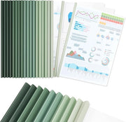 20 A4 klemrails, larghezza 10 mm, A4 klemmap con 90 vel capacità di chiusura, per organizzatori di ufficio, scuola, dossier e documenti