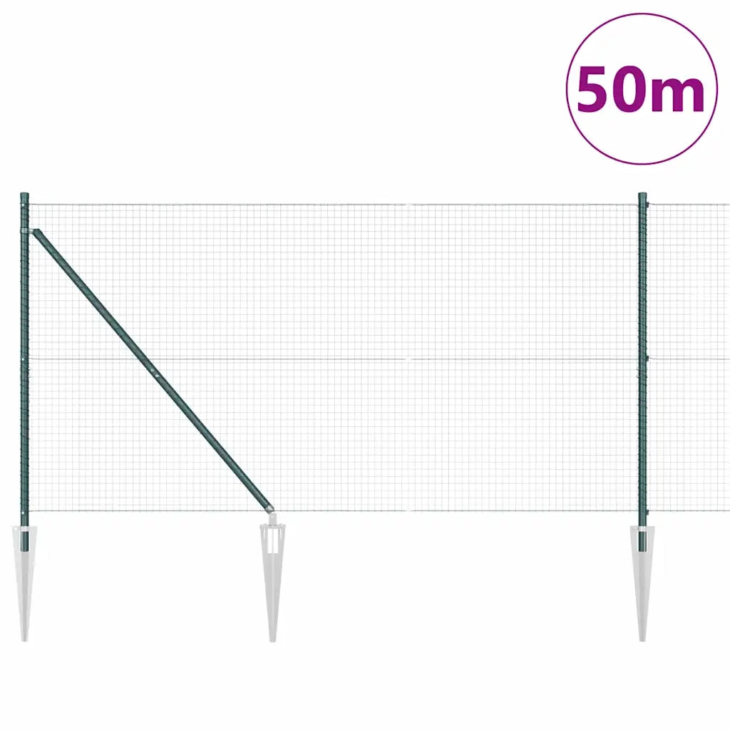 Palo della recinzione Verde 50 x 1 m (rete da 25 x 25 mm)