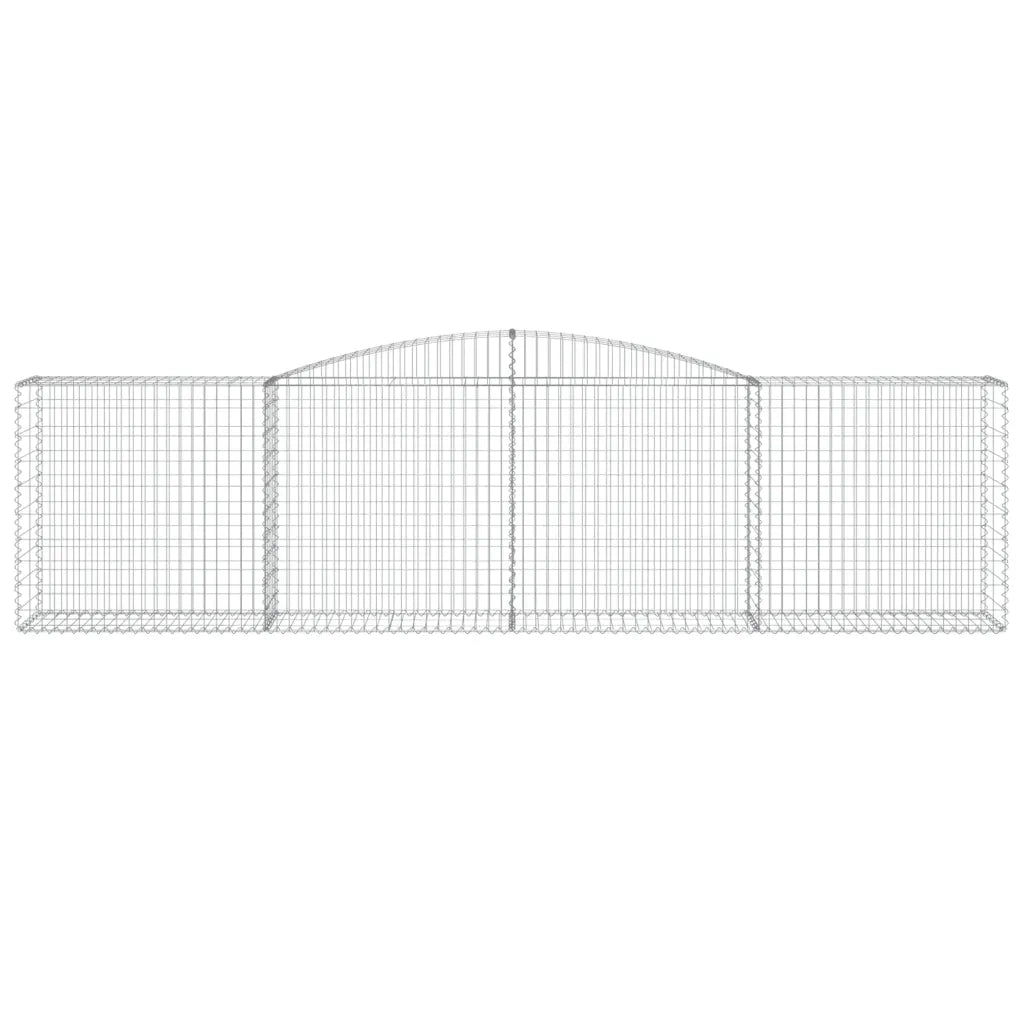 Cesti Gabbioni ad Arco 4 pz 400x50x100/120 cm Ferro Zincato 3146998