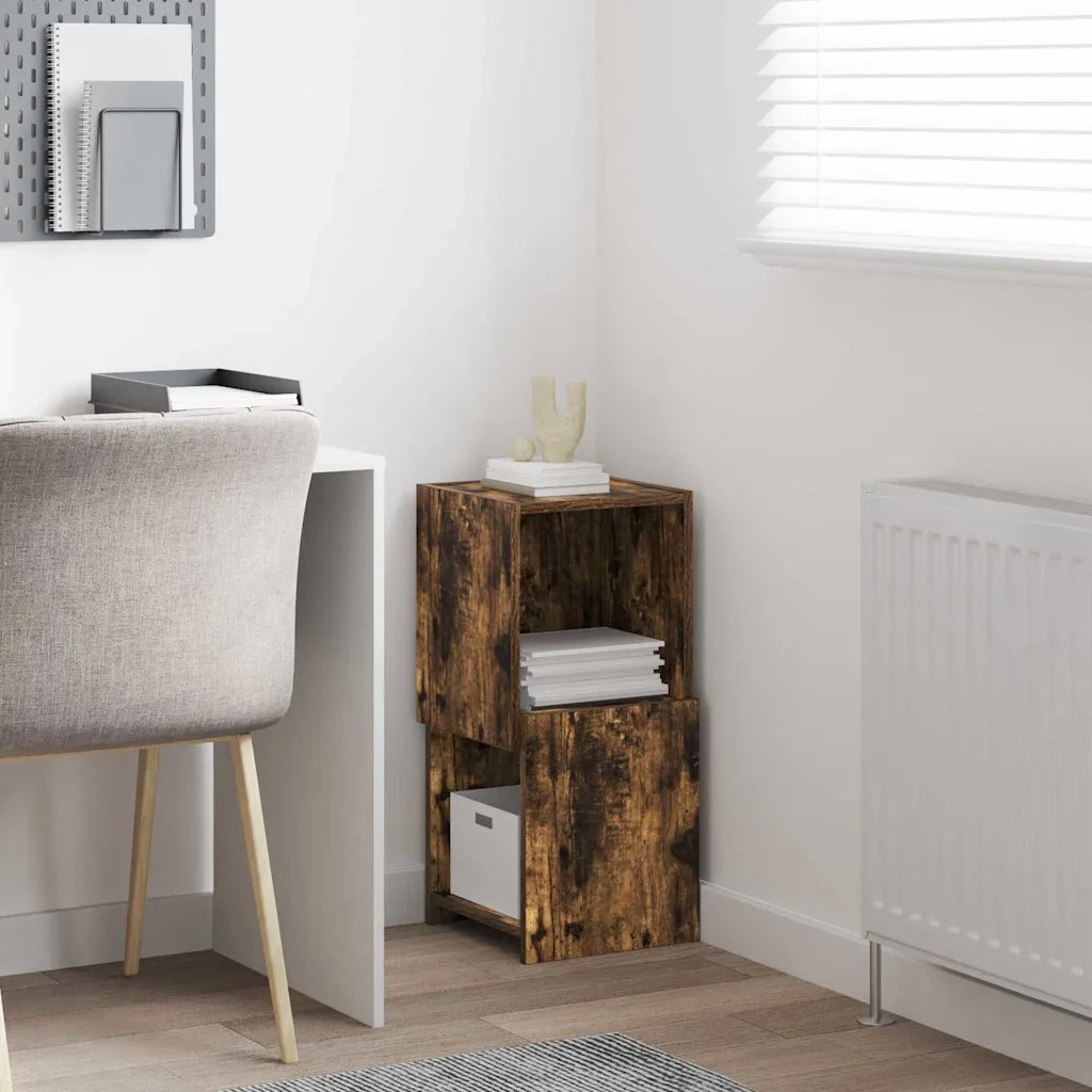 Mobile angolare Rovere fumé 30,5x30x65cm Legno multistrato
