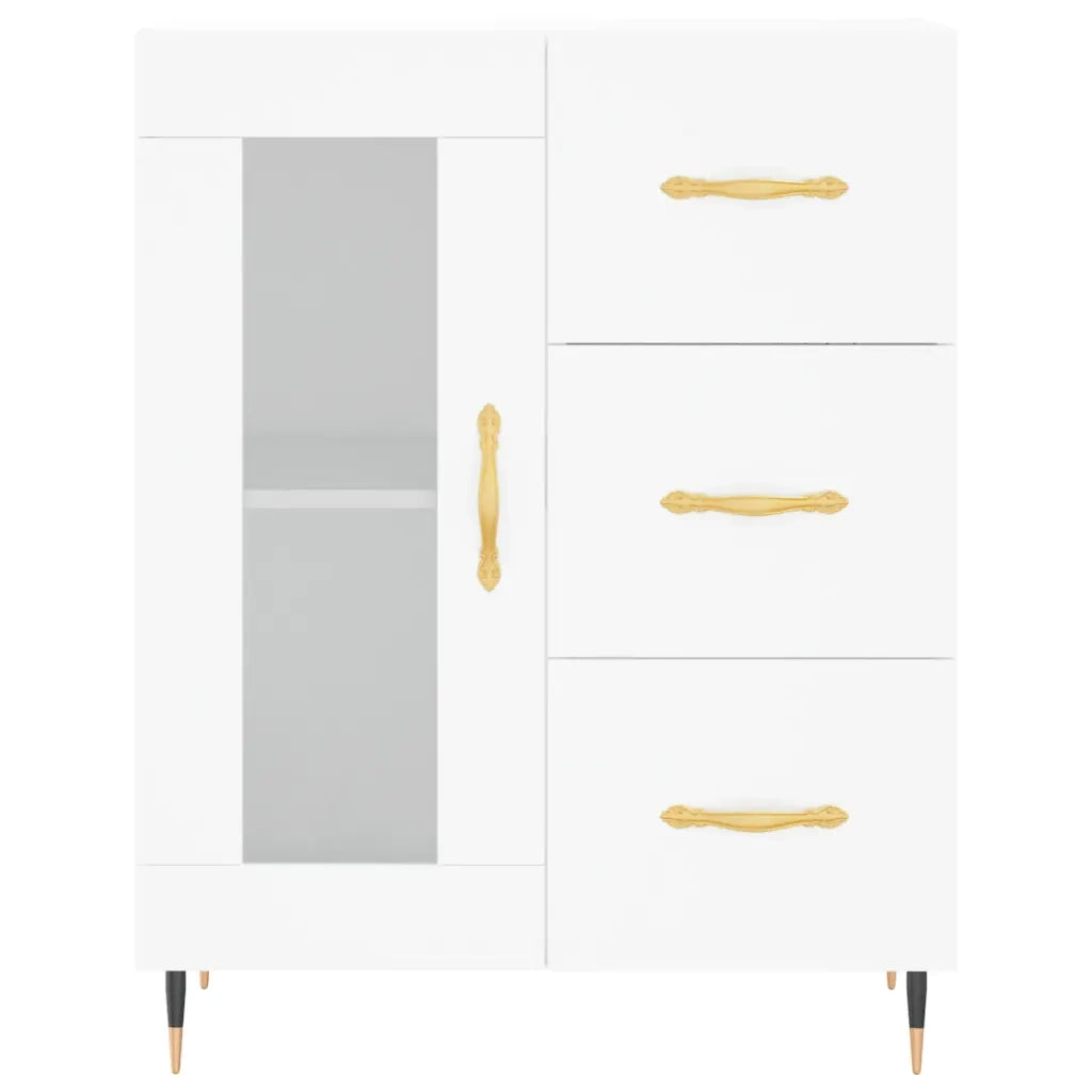Credenza Bianca 69,5x34x180 cm in Legno Multistrato 3198577