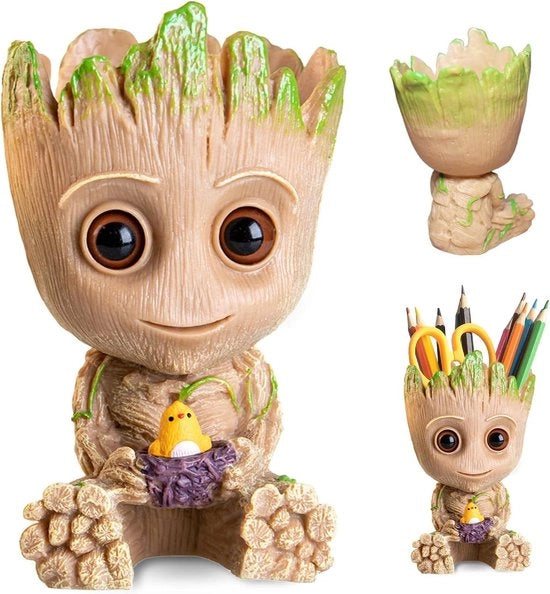 Vaso di Fiori Personalizzato Animato Creativo Regalo per Adulti e Bambini - Deposito Pennelli Decorazione Interna